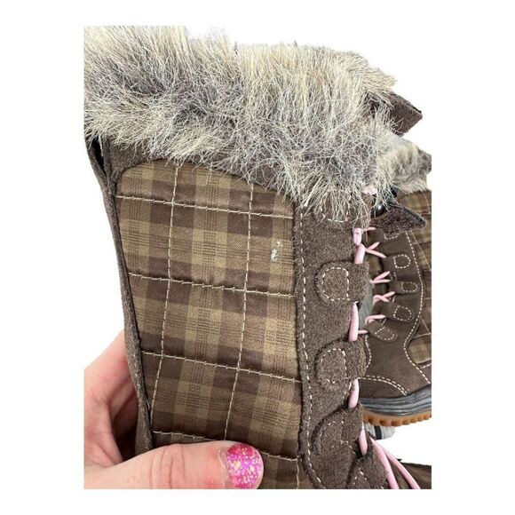 Teva Waterproof Lenawee Kid's Snow Boots Brown size 8 - Picture 8 of 8